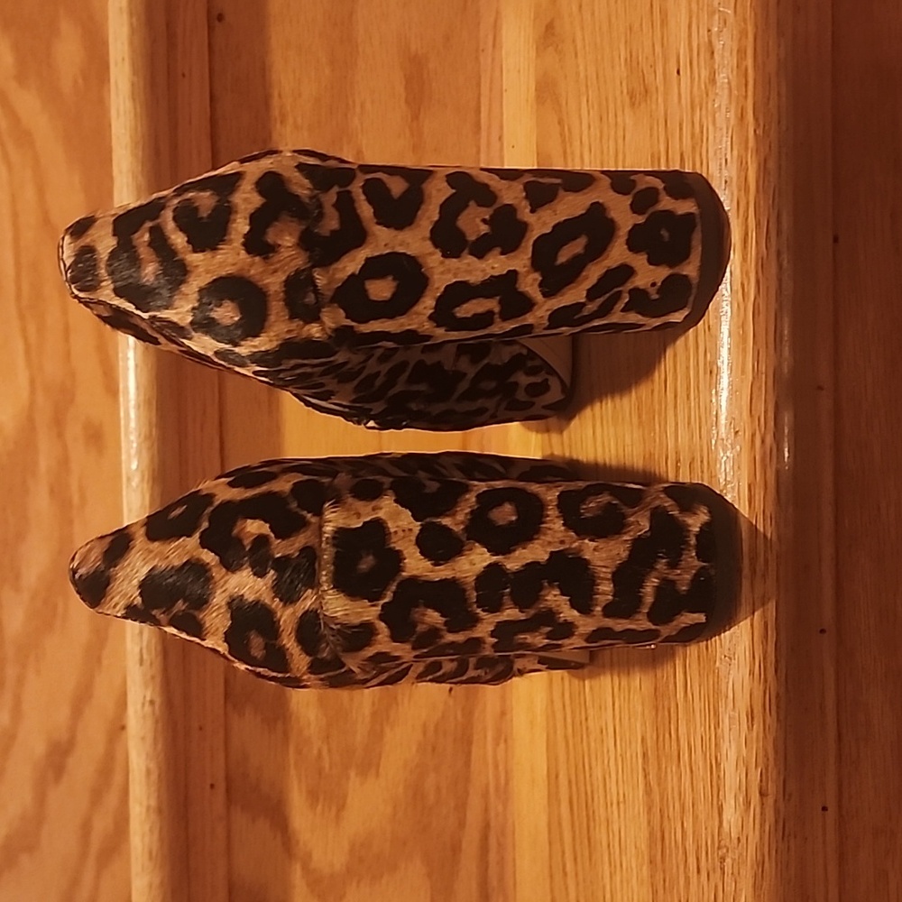 NIB Sam Edelman "Aretha" Leopard Brahma Platform Horsebit Loafers 9M - Picture 6 of 15